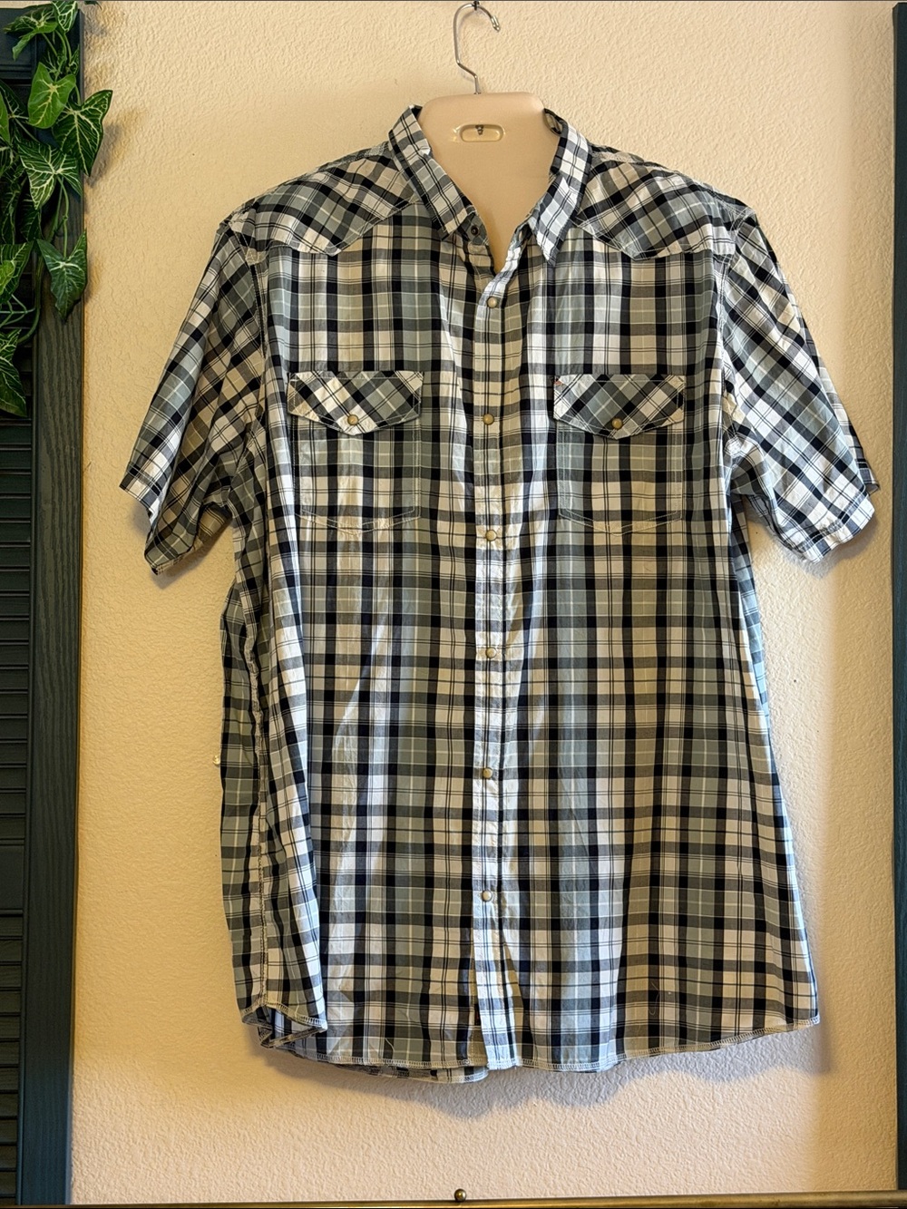 Big Tall Mens Northwest Territory Short Sleeve Button-Down Shirt 4XT 4X XXXXL
